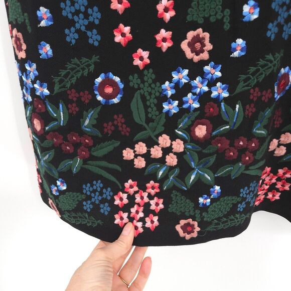 Zara mini dress floral embroidery Size L - Picture 4 of 11